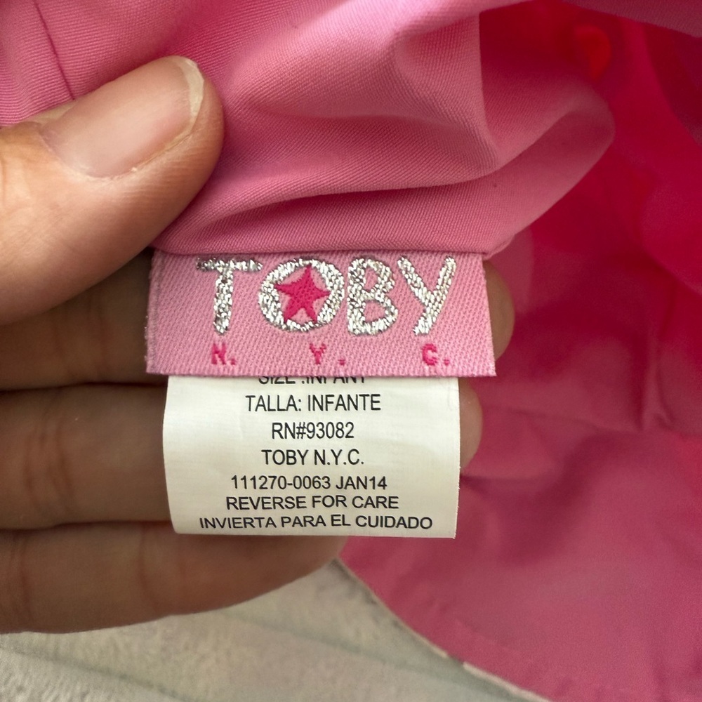 Kids Floral and Eyelet Hats - Blue and Pink - Picture 10 of 11